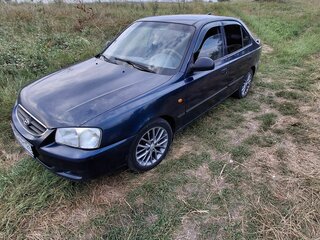 2007 Hyundai Accent ТагАЗ II, синий, 420000 рублей, вид 3