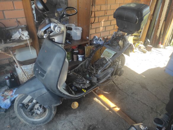 1998 Honda Lead 90, чёрный, 5000 рублей - вид 2