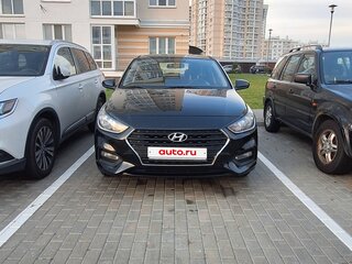 2018 Hyundai Solaris II, чёрный, 1150000 рублей, вид 4