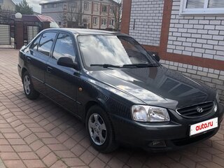 2008 Hyundai Accent ТагАЗ II, серый, 395000 рублей, вид 4