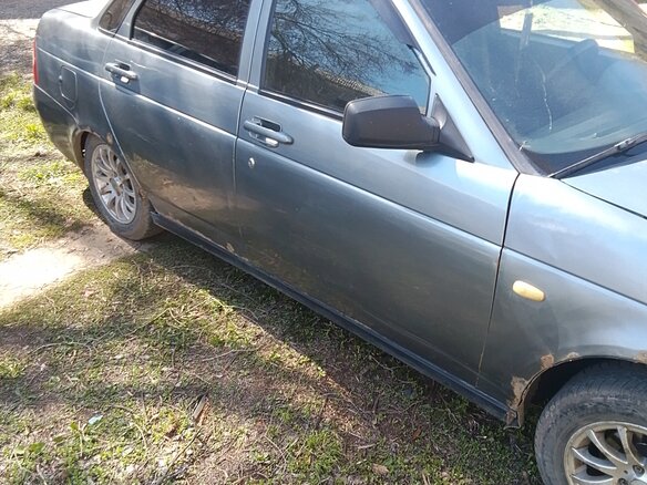 2008 Lada (ВАЗ) Priora I, серый, 120000 рублей - вид 5