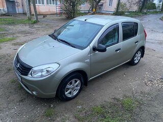 2012 Renault Sandero I, бежевый, 510000 рублей, вид 1