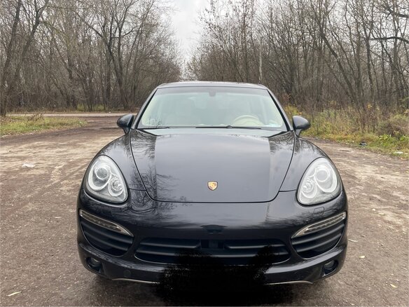 2014 Porsche Cayenne II (958), чёрный