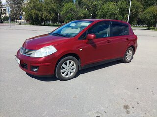 2008 Nissan Tiida I, красный, 595000 рублей, вид 2