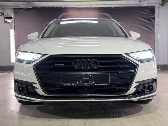 2019 Audi A8 Long 55 TFSI IV (D5), белый, 4790000 рублей - вид 5