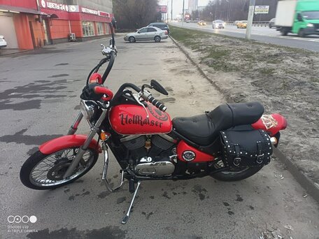 1997 Kawasaki VN400 Vulcan, красный, 350000 рублей, вид 3