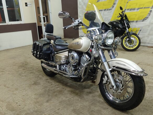 2008 Yamaha XVS400 Drag Star, бежевый, 395000 рублей