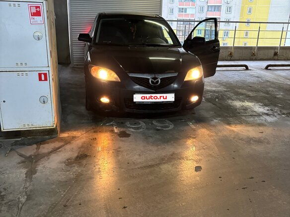 2008 Mazda 3 I (BK) Рестайлинг, чёрный - вид 2