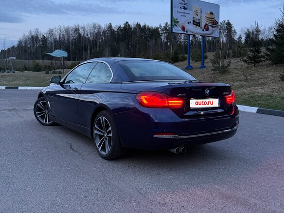 2020 BMW 4 серии 430i xDrive F32/F33/F36 Рестайлинг, синий, 2600000 рублей - вид 4