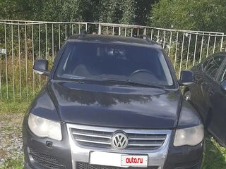 2008 Volkswagen Touareg I Рестайлинг, чёрный, 750000 рублей, вид 2