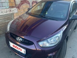 2011 Hyundai Solaris I, фиолетовый, 600000 рублей, вид 3
