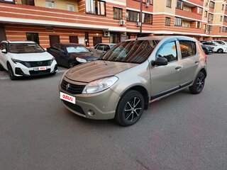 2012 Renault Sandero I, бежевый, 330000 рублей, вид 1