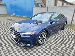 2019 Audi A7 55 TFSI II (4K), синий, 5800000 рублей, вид 1