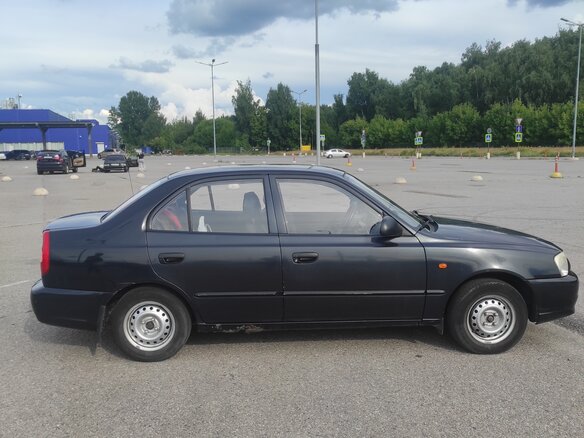 2008 Hyundai Accent ТагАЗ II, чёрный - вид 9