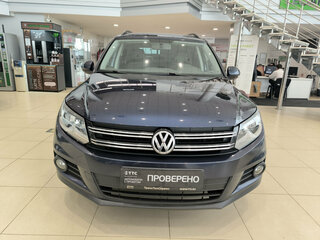 2014 Volkswagen Tiguan I Рестайлинг, синий, 930000 рублей, вид 2
