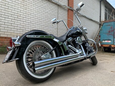2007 Harley-Davidson Softail Deluxe, чёрный, 1480000 рублей, вид 4