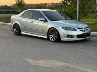 2006 Mazda 6 I (GG) Рестайлинг, серебристый, 750000 рублей, вид 3