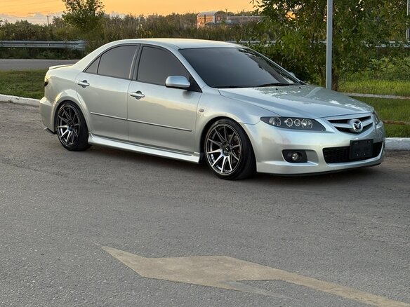2006 Mazda 6 I (GG) Рестайлинг, серебристый, 750000 рублей - вид 2