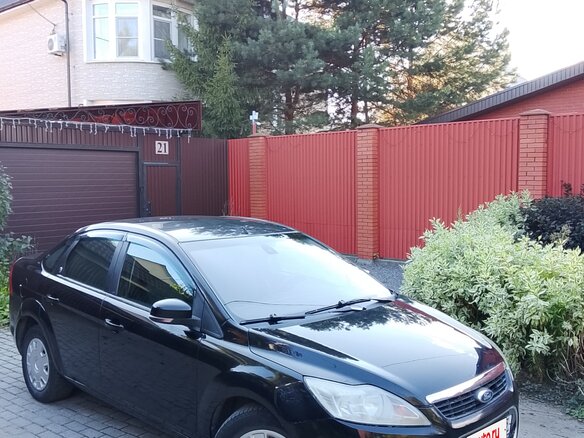 2008 Ford Focus II Рестайлинг, чёрный - вид 3