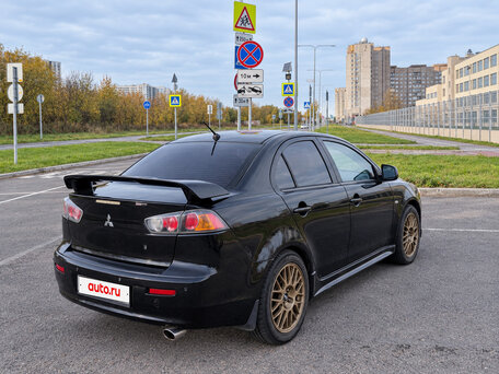2008 Mitsubishi Lancer X, чёрный, 700000 рублей, вид 3