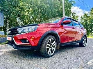 2022 Lada (ВАЗ) Vesta SW Cross I, красный, 1450000 рублей, вид 4