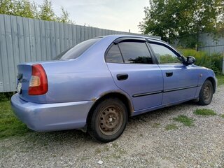 2007 Hyundai Accent ТагАЗ II, фиолетовый, 130000 рублей, вид 4