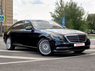 2018 Mercedes-Benz S-Класс 450 Long VI (W222, C217) Рестайлинг, чёрный, 6450000 рублей, вид 1