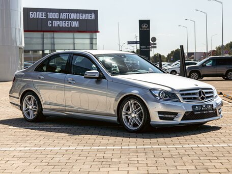 2014 Mercedes-Benz C-Класс 180 BlueEFFICIENCY III (W204) Рестайлинг, серый, 1325000 рублей, вид 3