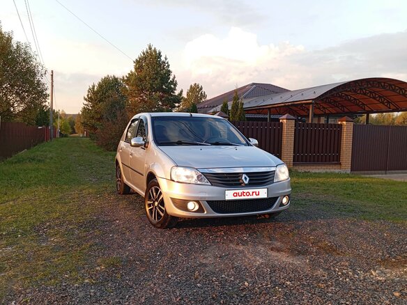 2012 Renault Logan I Рестайлинг, серый, 470000 рублей - вид 3