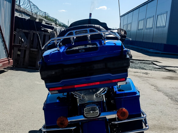 2008 Harley-Davidson Electra Glide, синий, 775000 рублей - вид 9