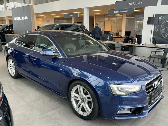 2012 Audi A5 I (8T) Рестайлинг, синий, 1490000 рублей