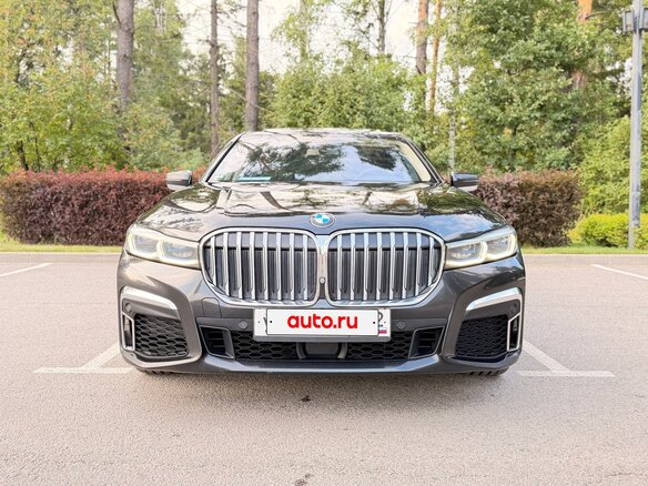 2020 BMW 7 серии 750d xDrive VI (G11/G12) Рестайлинг, чёрный, 7500000 рублей
