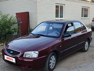 2008 Hyundai Accent ТагАЗ II, красный, 450000 рублей, вид 1