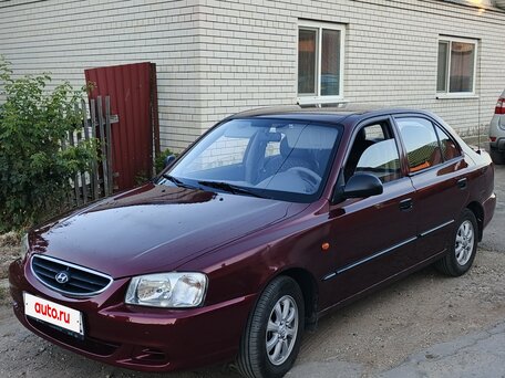 2008 Hyundai Accent ТагАЗ II, красный, 450000 рублей, вид 1