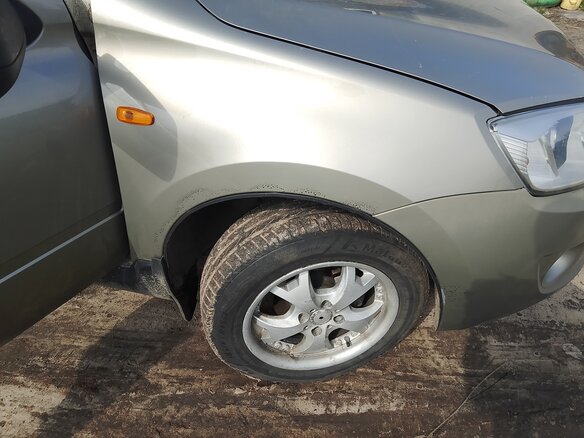 2012 Lada (ВАЗ) Granta I, серый, 420000 рублей - вид 10