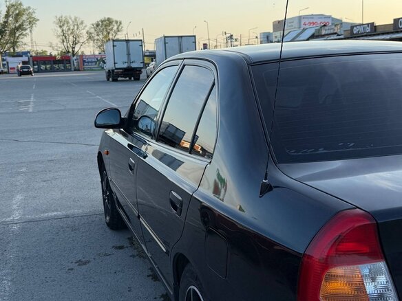 2008 Hyundai Accent ТагАЗ II, чёрный, 349000 рублей - вид 6
