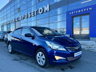 2016 Hyundai Solaris I Рестайлинг, синий, 1030000 рублей, вид 1