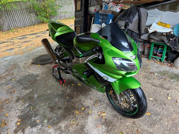 2004 Kawasaki ZX-9R Ninja, зелёный, 430000 рублей - вид 3
