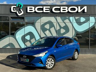 2020 Hyundai Solaris II Рестайлинг, синий, 1395000 рублей, вид 1