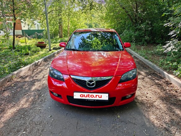 2007 Mazda 3 I (BK) Рестайлинг, красный