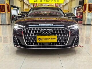2024 Audi A8 Long 45 TFSI IV (D5) Рестайлинг, чёрный, 9208386 рублей, вид 2
