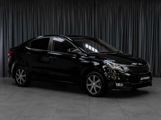 2015 Kia Rio III Рестайлинг, чёрный, 979000 рублей, вид 1