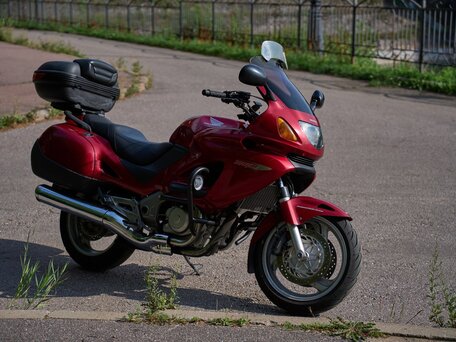 2002 Honda NT650V Deauville, красный, 355000 рублей, вид 1