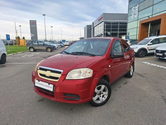 2007 Chevrolet Aveo I Рестайлинг, красный, 219000 рублей