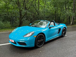 2017 Porsche Boxster IV 718 (982), голубой, 5300000 рублей, вид 2