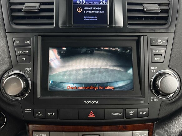 2012 Toyota Highlander II (XU40) Рестайлинг, чёрный - вид 17