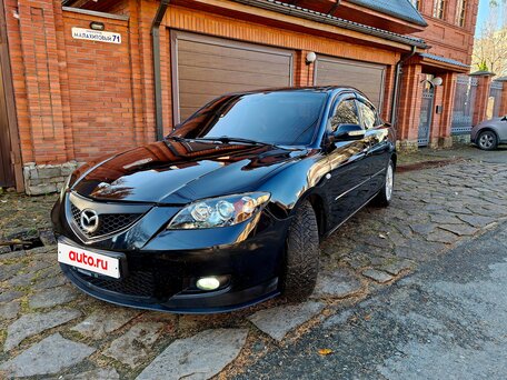 2007 Mazda 3 I (BK) Рестайлинг, чёрный, 675000 рублей, вид 3