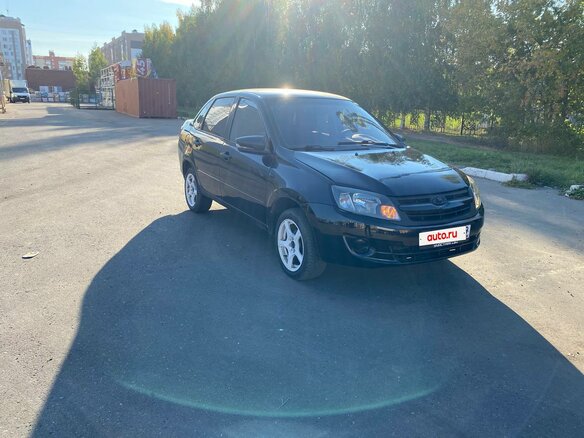2012 Lada (ВАЗ) Granta I, чёрный - вид 2