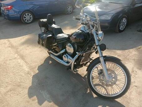 1995 Kawasaki VN400 Vulcan, чёрный, 350000 рублей, вид 3