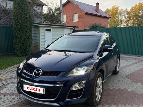 2010 Mazda CX-7 I Рестайлинг, синий, 825000 рублей